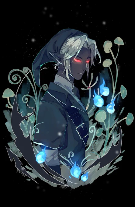 Dark Link is such a good look!And he really suits the depths ^^#LegendofZelda 