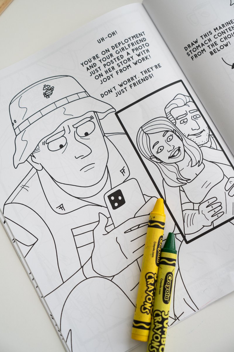 TerminalLance's tweet image. GRAB YOUR CRAYONS, MARINES! &quot;Coloring for Marines&quot; is available on Amazon now! This coloring and activity book for Marines is sure to keep you entertained on duty, post, at the armory, or if you&apos;re just standing by to stand by in the barracks. Out now:
amazon.com/dp/B0CGL336LF