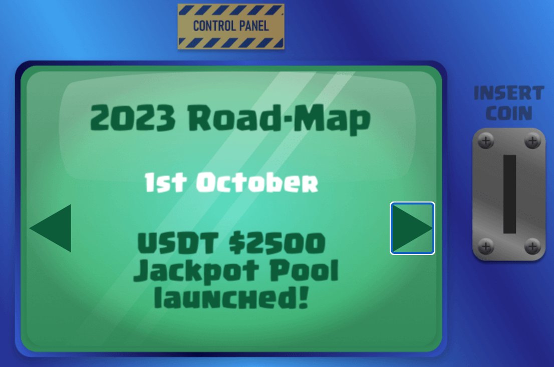 ArcadeLotto's tweet photo. You may be excited about our $1,000 jackpot that's already live today...

But our roadmap is looking even more juicy!👀💸 https://t.co/MiFPcxkljk