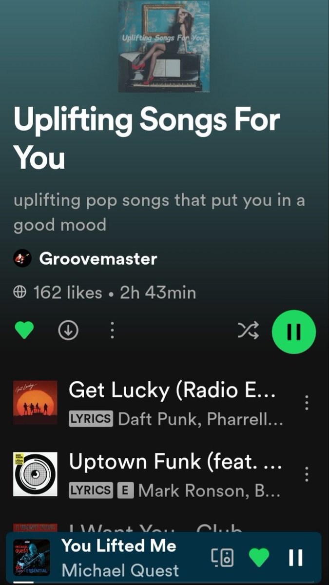 MichaelQuest3's tweet photo. Another new song ☆ You Lifted Me ☆ added to a Spotify playlist 🔥🎸 #Spotify #spotifyplaylist #spotifymusic #spotifyartist #playlist  #newmusic #pop #SoEssential #indie #MichaelQuest 💥 Hear it here ➡️ https://t.co/MdsS6hfle5 https://t.co/Wv344USDcA