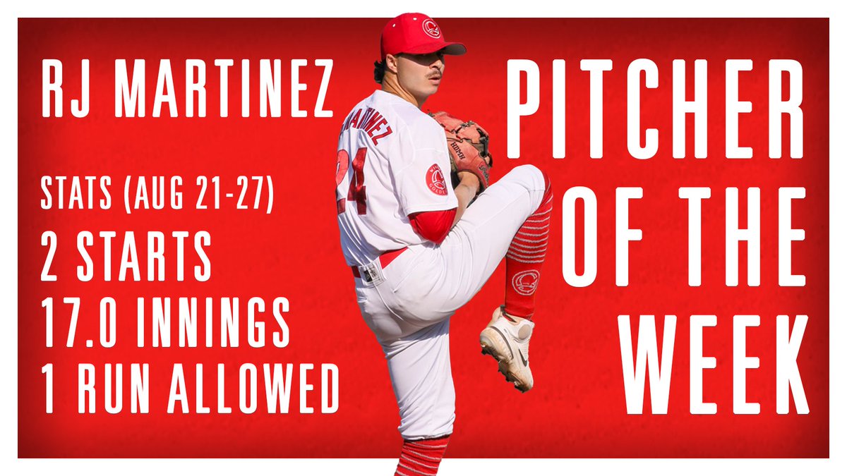 Wpg_Goldeyes's tweet photo. Your @AA_Baseball Pitcher of the Week: @RJEEZY54!

As previously stated, and for those who need to be reminded, Winnipeg is in fact, "His City."

Congratulations RJ!

#LetsGoGoldeyes https://t.co/JIFrPv4HEK