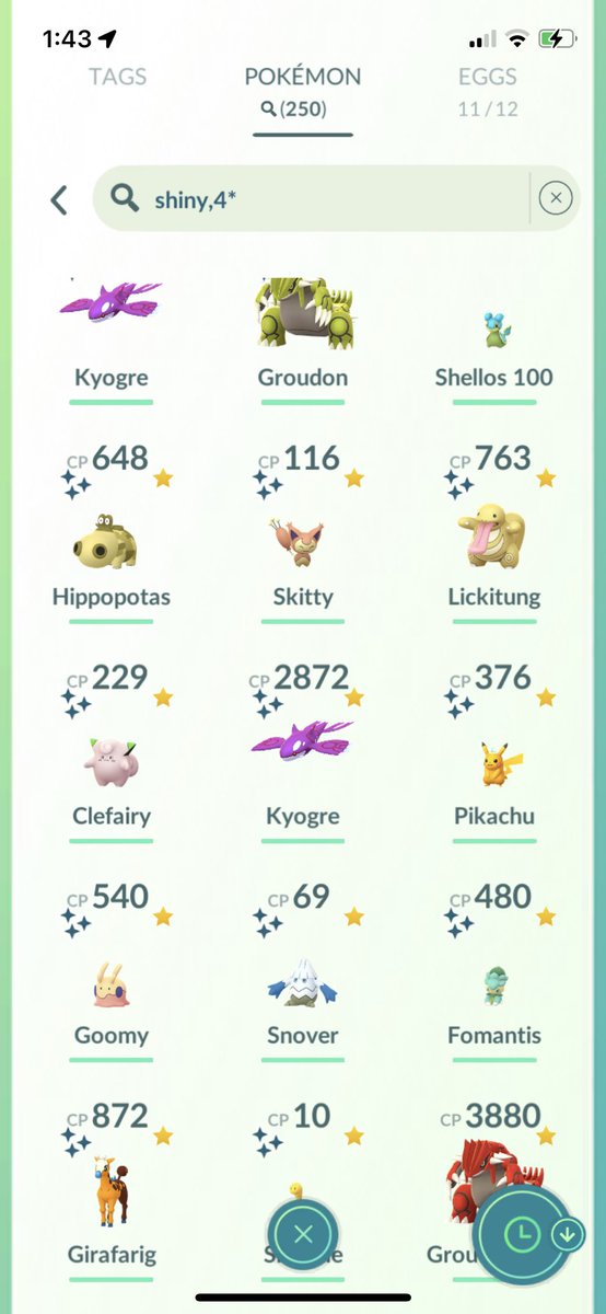 overall had a great time during #PokemonGoFest ! only caught 25 shinies across both days, but 4 shiny rayquazas made that all worth it lol. 

i loved having no raid limits, but there were a lot of glitches with raids and i wish they cut the price of remote passes for the weekend