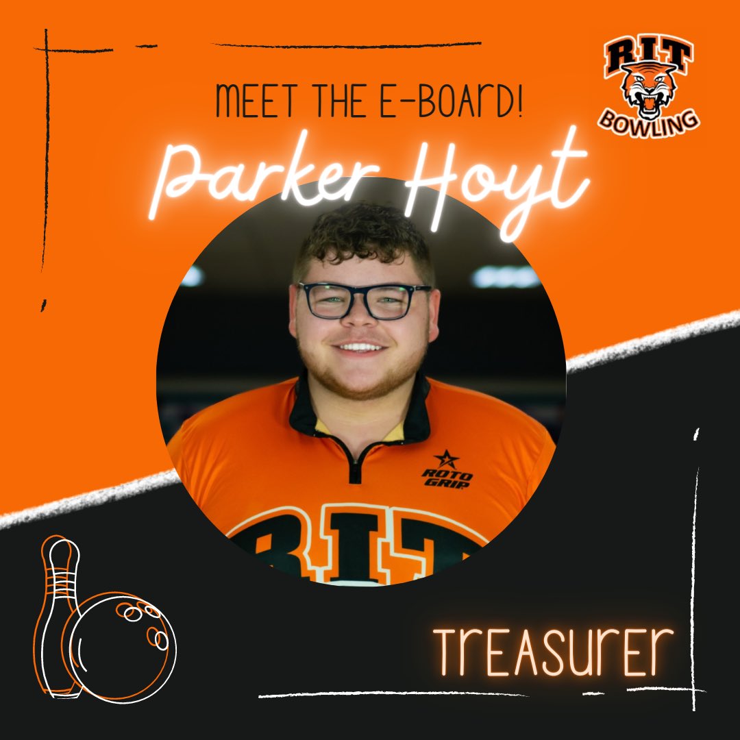 RITBowling's tweet photo. Meet the 2023-24 RIT Bowling Club Executive Board (E-Board)! 

President: Laney Dillon, Vice President: Blaise Ellis, Treasurer: Parker Hoyt.

Part 1/2. https://t.co/uNFu8LGZfo