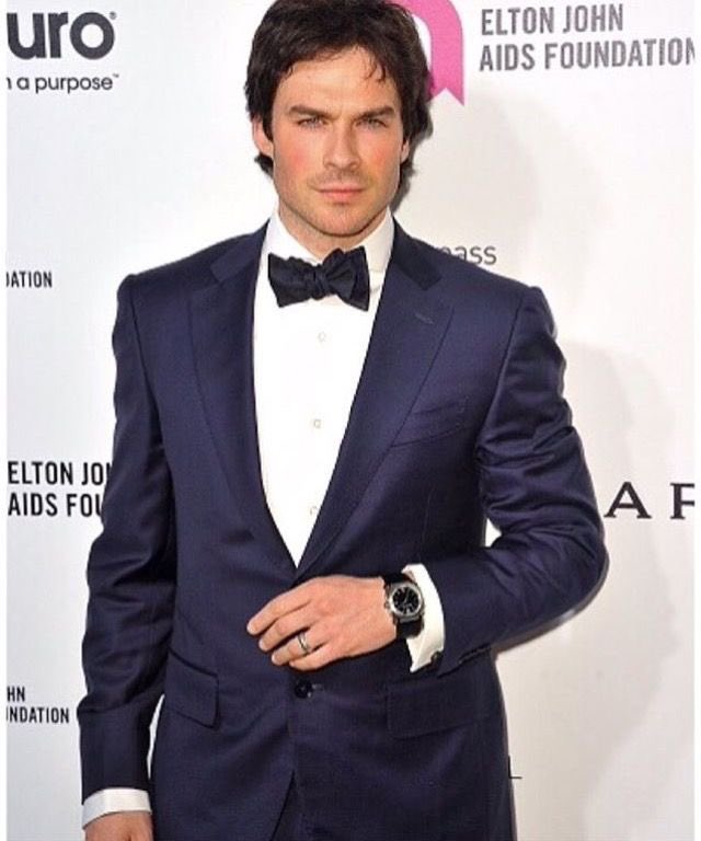 #NationalBowTieDay 
Ian supporting the
#EltonJohnAidsFoundation
 a few years ago.