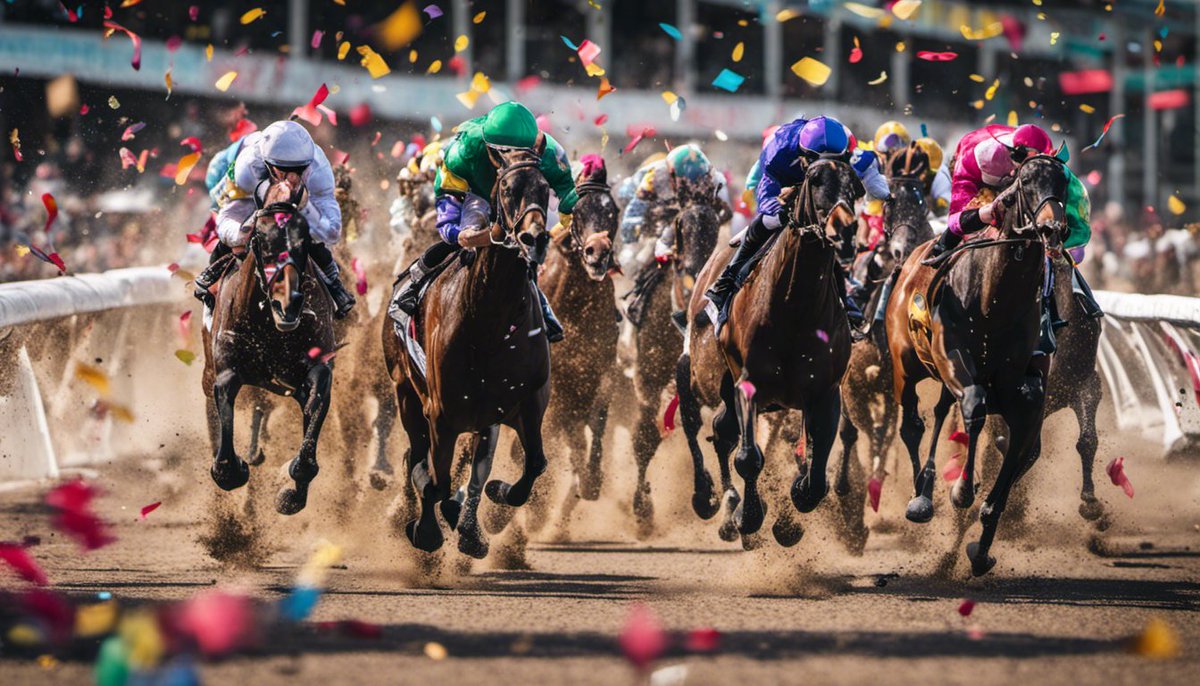 NFasTrace's tweet photo. 🏁 Victory Galore! 🎉 

#NFasTRace #Web3 #NFT #HorseRacing #Gaming #MondayMotivation #AIArtwork https://t.co/BmGvAsRhkm