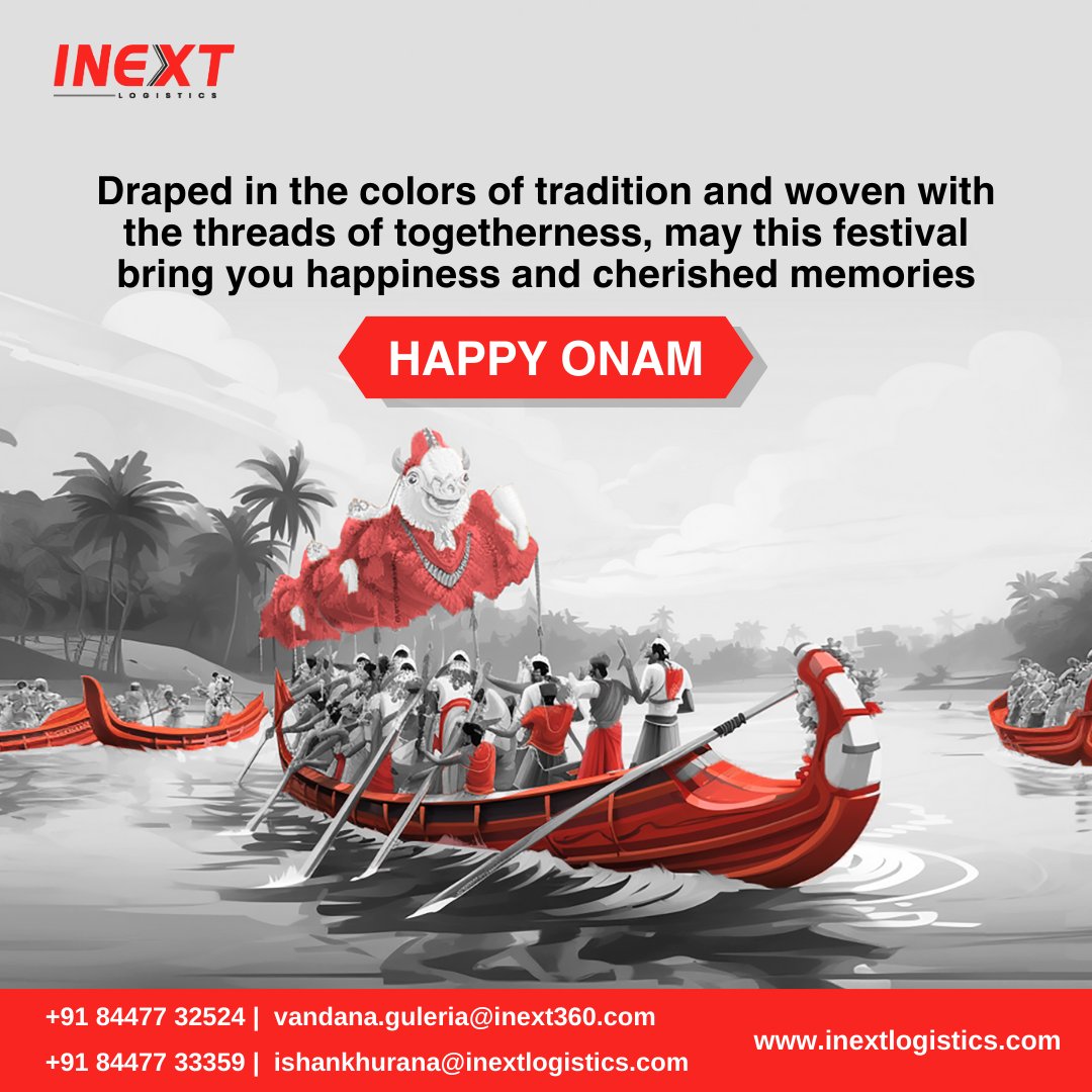InextCanada's tweet photo. 🌾 Embracing the spirit of unity and harmony, we wish you a festival filled with smiles and successful deliveries. Warm Onam wishes from INEXT. 🚢🥭

Contact Us:
+91 84477 32524

#LogisticsOnam #OnamCelebrations #LogisticsHarmony #FestivalOfUnity #DeliverJoyOnam #Efficient https://t.co/HgDlpfshni