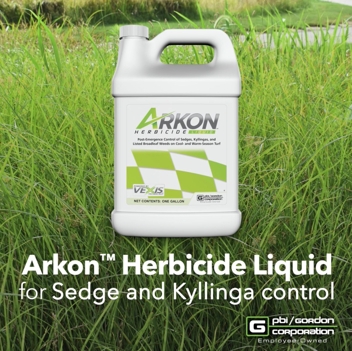 PBIGordonTurf's tweet photo. Introducing Arkon™ Herbicide Liquid – an innovative solution for sedge and kyllinga control which is proven to reduce the number and viability of nutsedge tubers. Find it at a distributor near you! #PBIGordonTurf https://t.co/ZvY5k7SI63 https://t.co/VfJ1gwvzp4