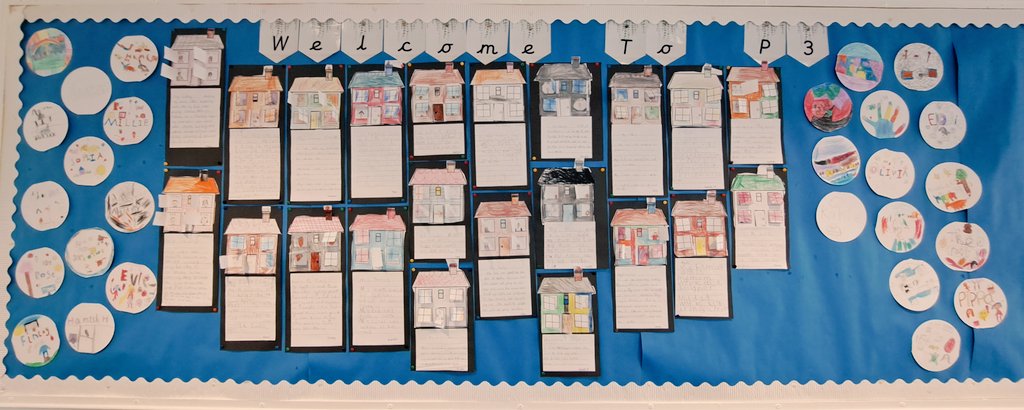 Article 8 - The right to express our identity. A beautiful display of self portraits inspired by the book  'Clarice Bean, That's Me' and some description writing about our families 👪. #uncrc @gerrymcmurtrie #claricebean