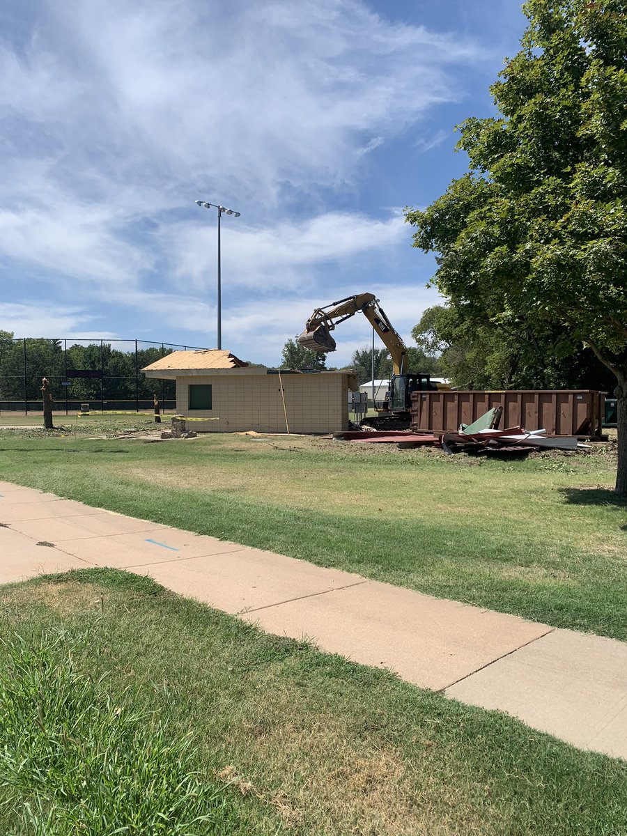 Demo Day 🤩 just the beginning of a new Concession Stand, Restrooms, and Locker Room! 

#roargrizz