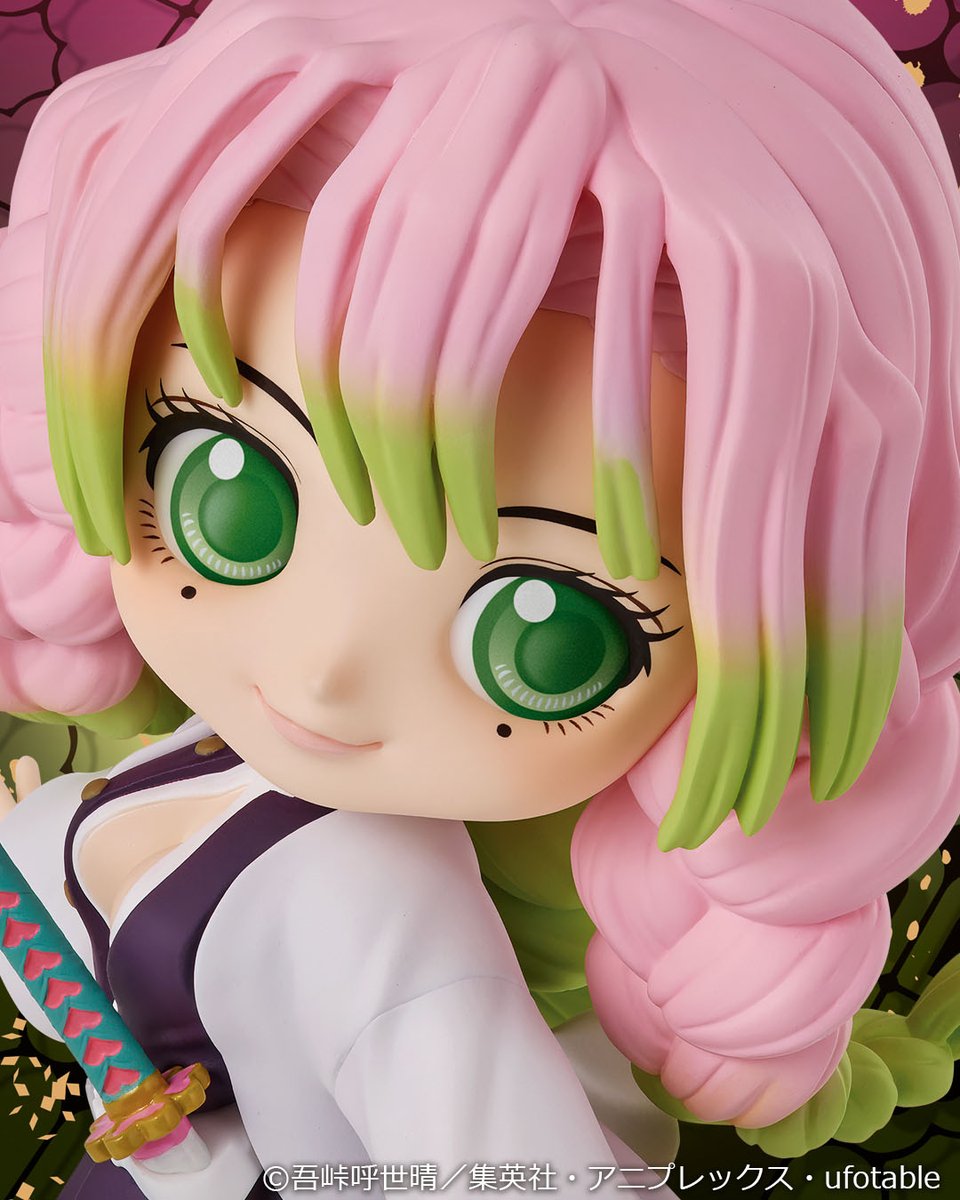 Prepare to fall in love with the Mitsuri Kanroji #QPosket figure, coming soon to your collection! Whether you're a dedicated follower of #DemonSlayer or simply appreciate stunning collectibles, this intricately designed figure is sure to captivate.