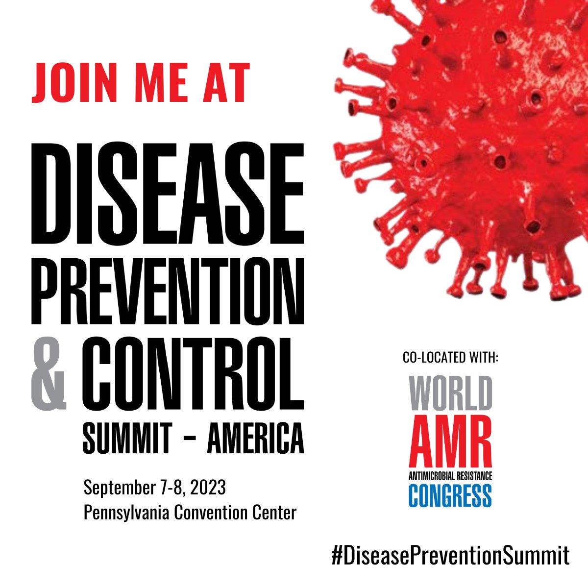 The #PandemicFund's @PriyaBasu2017 is speaking at the Disease Prevention and Control Summit 2023 Conference & Exhibition.

Next week!!
🗓️September 7-8, 2023
📍Pennsylvania Convention Center, Philadelphia

Register⤵️#WorldAMRCongress @AMRCongress
terrapinn.com/template/live/…