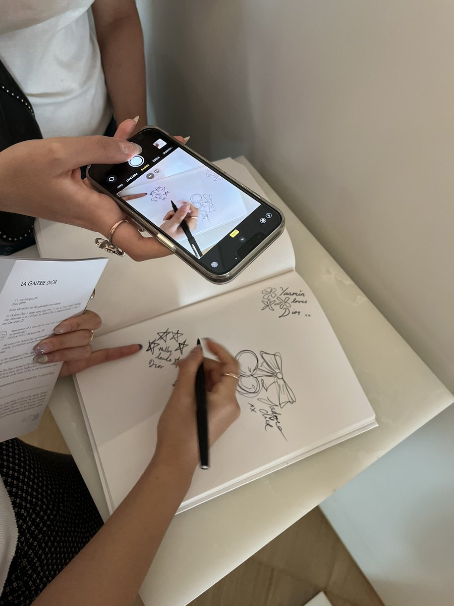 today at the Dior exhibition <3