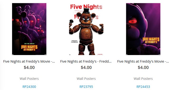  Trends International Five Nights at Freddy's Movie