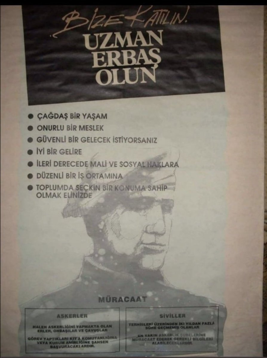 Bizi çağırırken duvarlara astığınız ilan
Nerde çağdaş bir yaşam
Nerde iyi bir gelir
Nerde sosyal haklar
Nerde  düzenli bir iş ortamı
Siz bizi hiçbir sosyal ortama dahi almıyorsunuz
Nerde yaptığınız çağrıdaki sözler!
#UzmanÇavuş
#VebalVar