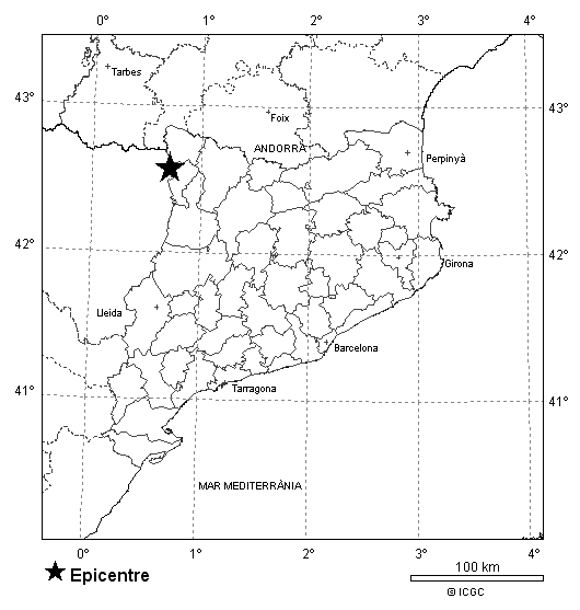 ICGCat's tweet photo. Confirmació de #Terratrèmol de magnitud 4.2 a Huesca https://t.co/V0cicEtkLO https://t.co/n2NWbByFZU