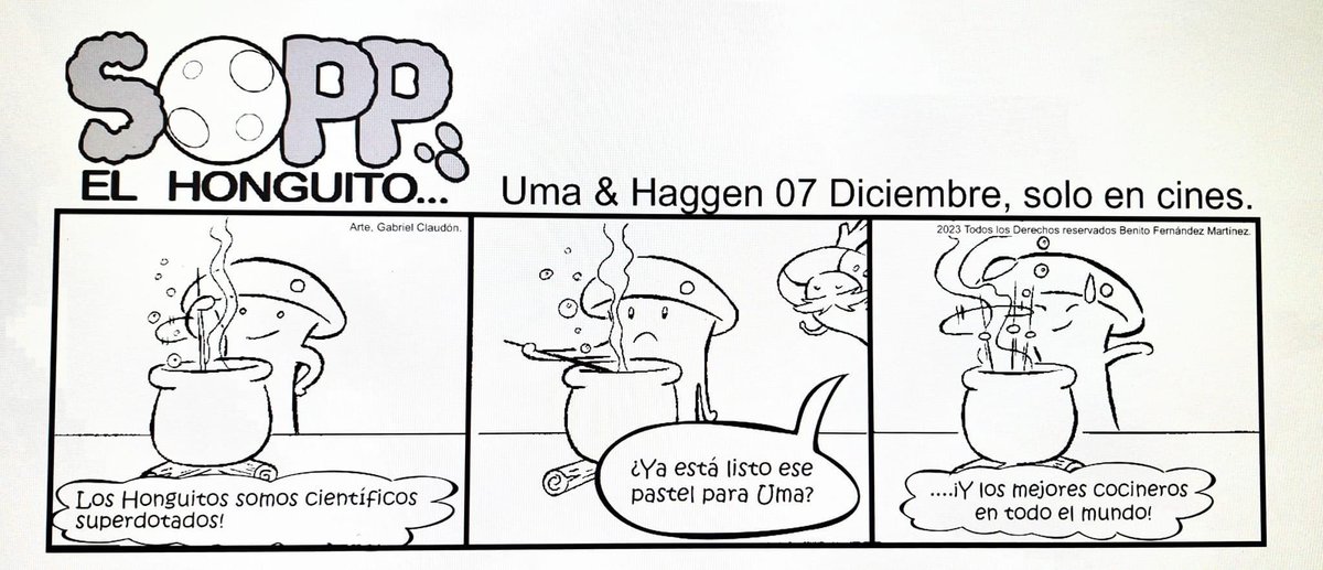 BinsSalva's tweet image. 7 de diciembre sólo en cines @UmaHaggen y #Sopp