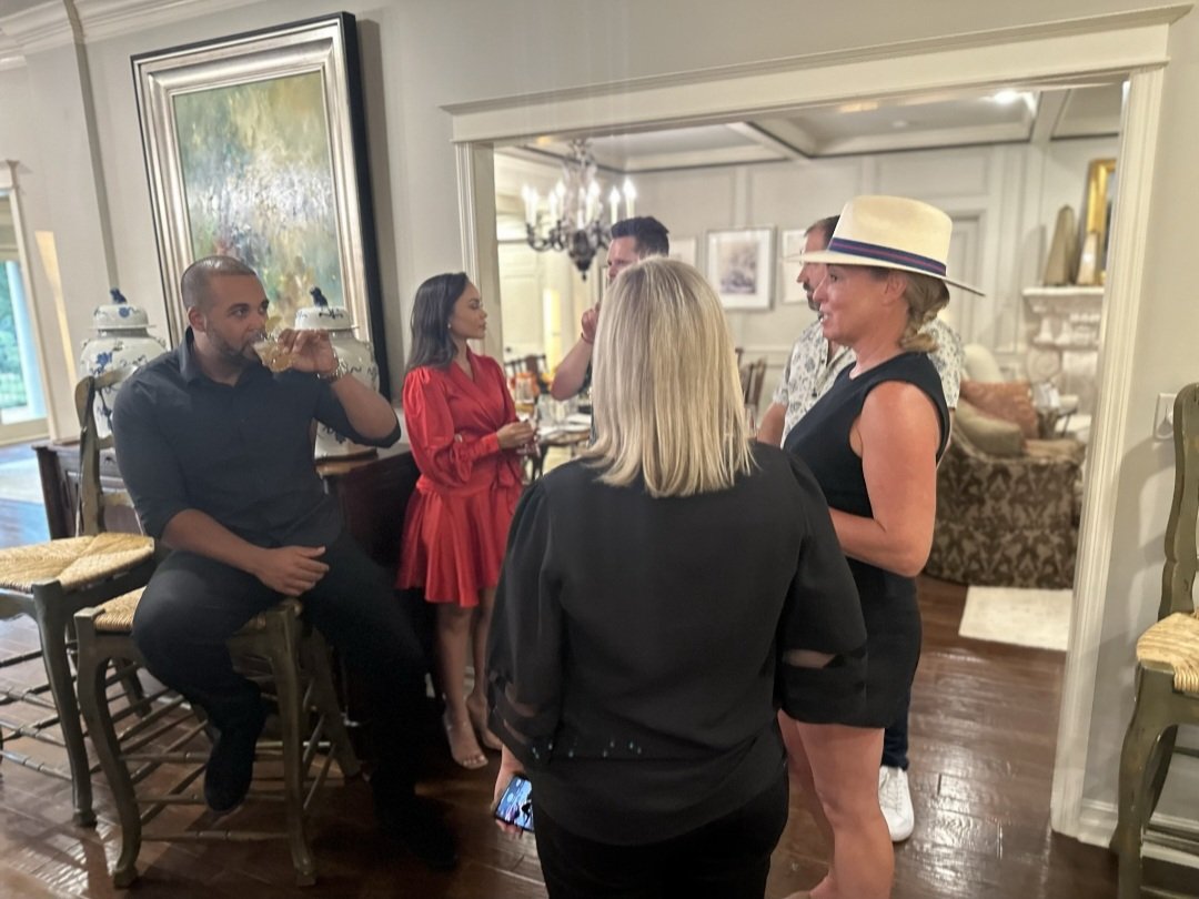 CoysEats's tweet photo. Big shout out and thank you to @dj45williams and Ebony Mitchell for bringing big smiles to Dr. Carla Brown's birthday party! Dr. Brown won the Coy's Nostalgia Dinner at the Chocolate Ball, benefiting @RMHCArkansas and DJ and Ebony were  wonderful surprise guests for her! https://t.co/dViV4CKOq6
