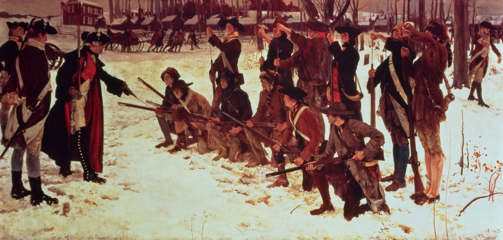 PiwowarczykJ's tweet photo. Der preußische Offizier Friedrich W. von Steuben (1737-1794) stieß 1778 zur amerikanischen Kontinentalarmee. Das war die schlechtgerüstete Truppe der 13 Staaten, die gegen die Briten kämpfte. Sein erfolgreicher Drill im Februar 1778 (Bild) verhalf den Amerikanern bald zum Sieg. https://t.co/26lsndpQY8