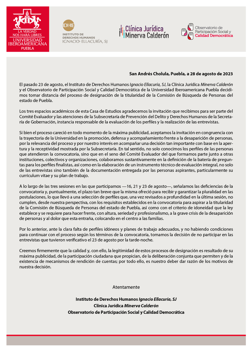 IBERO Puebla tweet media