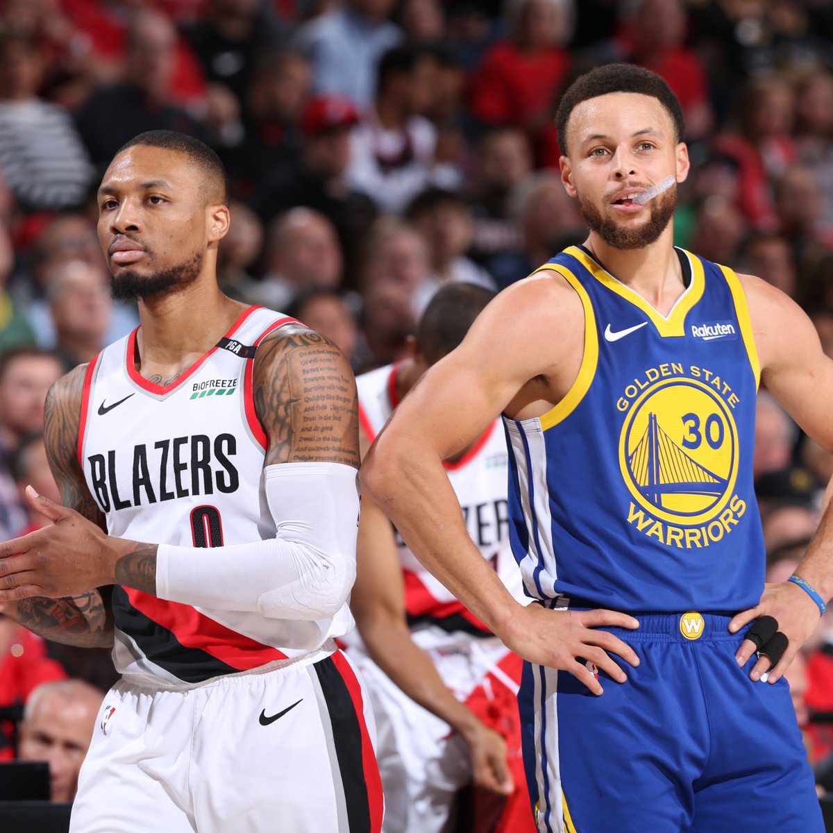 Damian Lillard shows respect to Stephen Curry:

“Nobody shoots better than Steph bruh.”

(via <a href="/ourgensports/">Our Generation Sports</a>, Hometown Heroes)