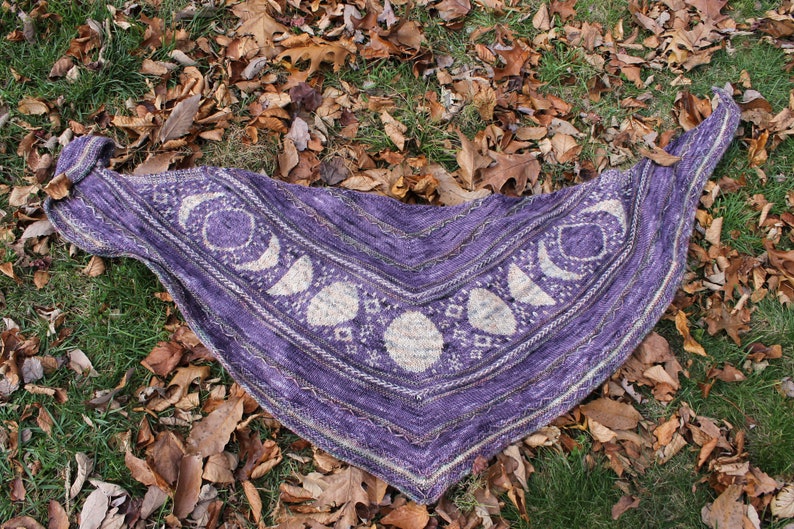 knithacker's tweet photo. Get the Kit To Knit This Insanely Gorgeous 'Wisdom of the Moon Shawl' From Wull Studios: 👉 https://t.co/KgIVcuAnVH #knitting #handmade #diy #knittingkit 💜 https://t.co/Gdmd37klJ6