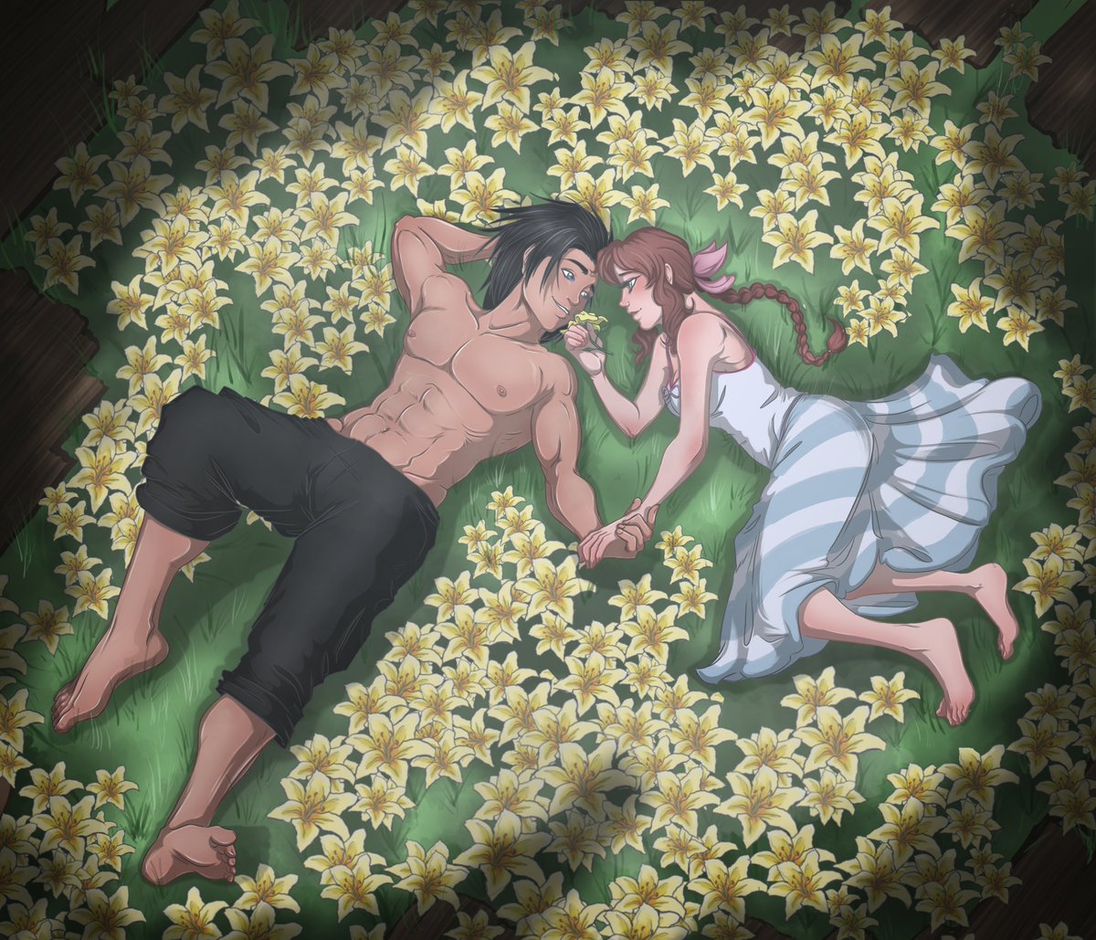 ArtbyRKM's tweet photo. @zerithweek Zerith Week - Day 7 - Floral Paradise
Accompanying Fanfiction Here - https://t.co/3j3oLRe2DT
#zerith #ZerithWeek2023 #zackfair #aerithgainsborough #Aerith #FF7R #Flowers #soulmates https://t.co/14wzw5AbU4