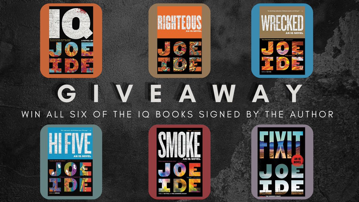 IT'S #GIVEAWAY TIME!! 
Enter to win all six of the IQ books signed by me!
Here's how to enter:
📷 LIKE this post
📷 RETWEET this post
Good luck!