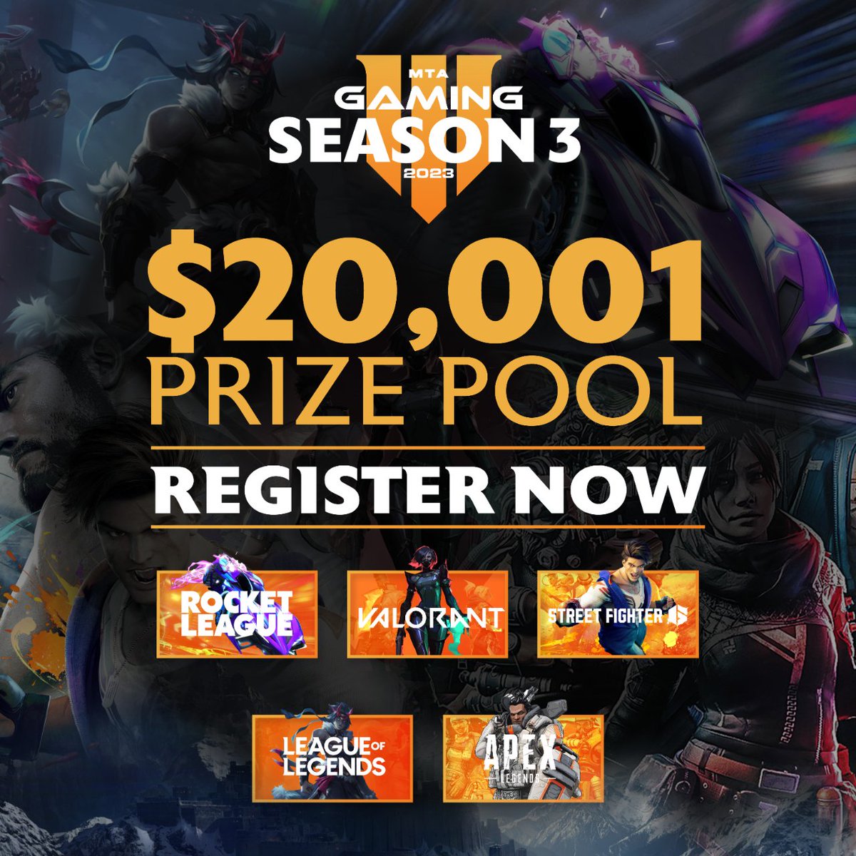 ⚠️MTA Gaming Season 3 Registration Open until September 15th 🏆
🎮 Still time to register/find a team and dive into the action. 👉 bit.ly/44urDFL
#MTAGaming #AlaskaGaming #EsportsLeague #AlaskaEsports #Esports #Gaming