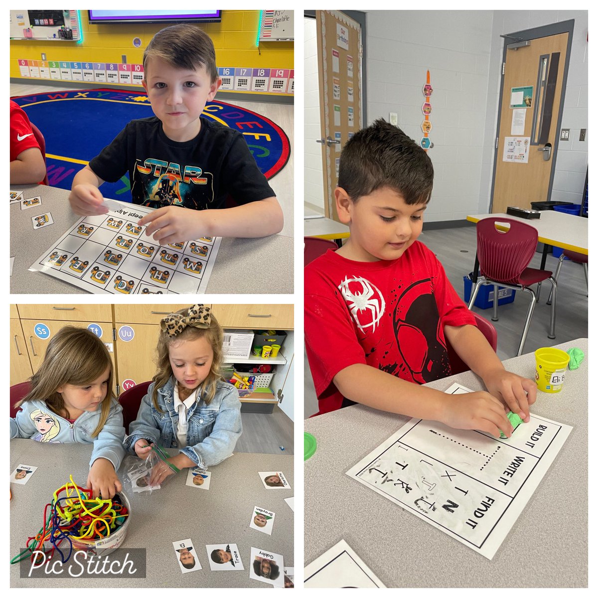 Practiced our ELA rotations today 💪🏼📚 #More2seeinyear3   <a href="/plainviewElem/">Plainview Elementary School</a> these kinder pups are working so hard!