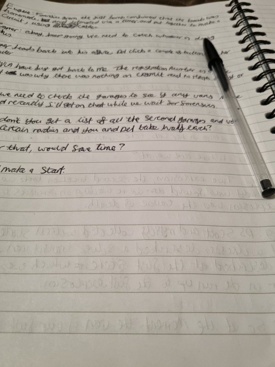 How all good bank holiday weekends end. A bit of scriptwriting before work in the morning #WritingCommunity #scriptwriter #drafting #workingonadream