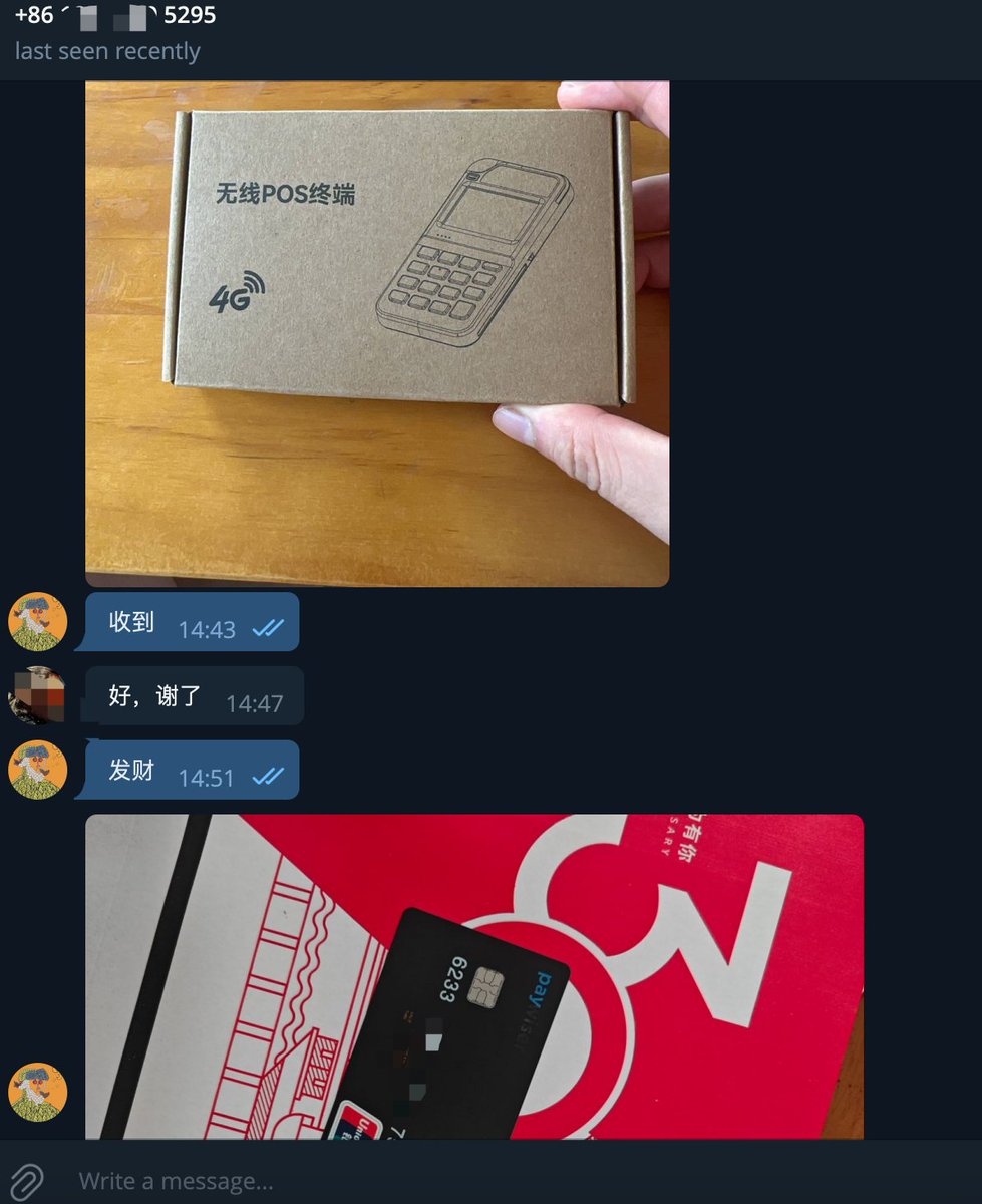 bigli1991's tweet photo. GM🔆
🎉🎉🎉
今日出单：银联国际u卡x2，pos机x1

什么是银联国际u卡？

此卡专为用户提供除交易所卖u出金的方式之外，一种更便捷、且安全不冻卡、还隐私的出金方式。

出金流程🧵：
1⃣用户通过充值usdt到此卡的app专属收款地址（跟提u到交易所一样）
2⃣后台由英国合规机构承兑成美金usd打入你个人卡内
3⃣此卡可支持国内商超消费，淘宝京东购物，12306买票，美团外卖等95%以上的消费场景，还可以刷pos机套现，atm机取款。

因为免除了传统otc交易所u商转rmb到你国内卡的过程，所以从根源上就杜绝了收到黑钱，电诈网赌资金的风险。用银联国际u卡出金，不会与国内银行卡产生交互，所以永不冻卡，而且非常隐私。

✅适用人群：
🔶公职人员（注重出入金隐私）
🔶菠菜玩家，币圈人士，外贸从业者，资金盘项目方和玩家，各种web3从业者（怕被冻卡）
🔶黑户，被司法惩戒断卡，逾期无法办卡，司法起诉等人群（无卡可用）

📣📣📣
银联国际u卡特点：
🎉充值费率：2%
🎉消费费率：0
🎉atm取现费率：0.8%+3.5u/次
🎉取现额度：2000u/次，7次/日（atm也有限额，根据实际取款测试在3-4w人民币/日）
🎉消费额度：60000usdt/日

最后谢谢家人们的信任，每天都找我办卡，我也很开心能帮家人们解决出金的烦恼，力哥保证每卖出去的一单都会保证永久售后服务，童叟无欺诚信经营。不买也没关系，欢迎来找我聊天咨询，电报：bigli1991，交个朋友🤝
#cardwiser #银联国际u卡 #国际银联u卡 #安全出金 #OTCMarkets #USDT #卖u #冻卡 #资金盘 #跑分 #博彩 #菠菜 #dupay #onekey #Mastercard #visa #u卡 #币圈 #永�� #汇丰 #港卡 #出金u卡  @jiedongyijie @FLS_OTC
