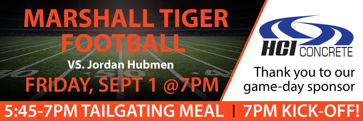 Save the date for Marshall’s 1st home football game!!