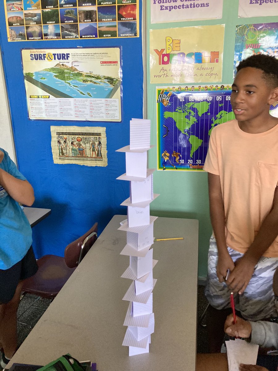 GreggDegen's tweet photo. Tower building teamwork challenge! @CenturyWildcats https://t.co/2jwjD6QoW9