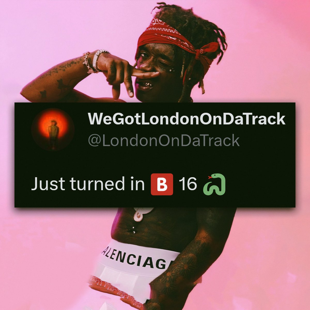 Lil Uzi Vert's "Barter 16" has been turned in according to Executive Producer London on da Track 💿🅱️