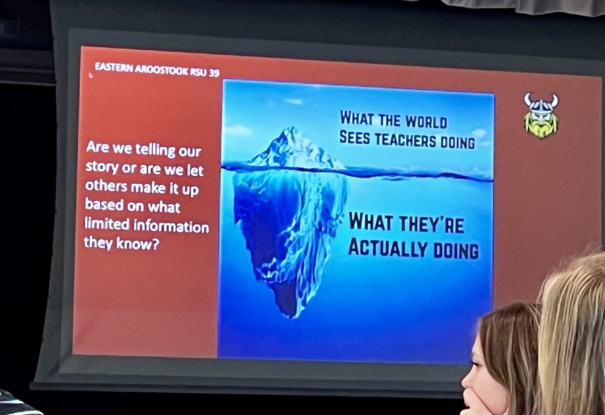 Highlights of today-an inspiring message by Supt. McCall followed by Aroostook Teacher of the Year Emily Rosser!  “It’s our collective responsibility to engage with each other so our sense of belonging, support, and purpose overflows to fill the plates of the students we serve.”