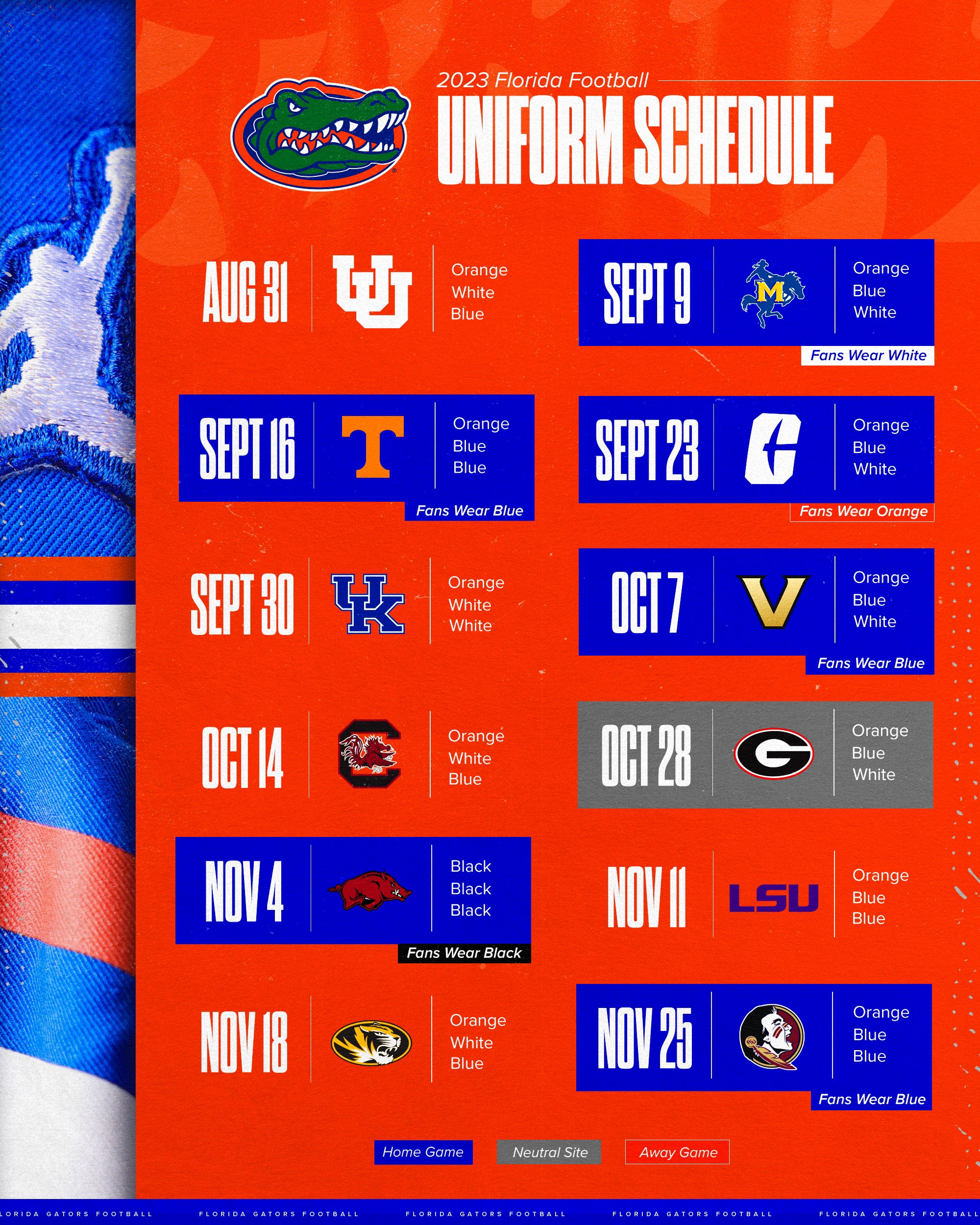 University of florida football sales schedule
