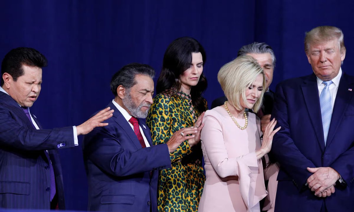 RpsAgainstTrump's tweet image. It will never cease to amaze me how millions of devout religious people in this country support Donald Trump and worship him as if he were anointed by God.