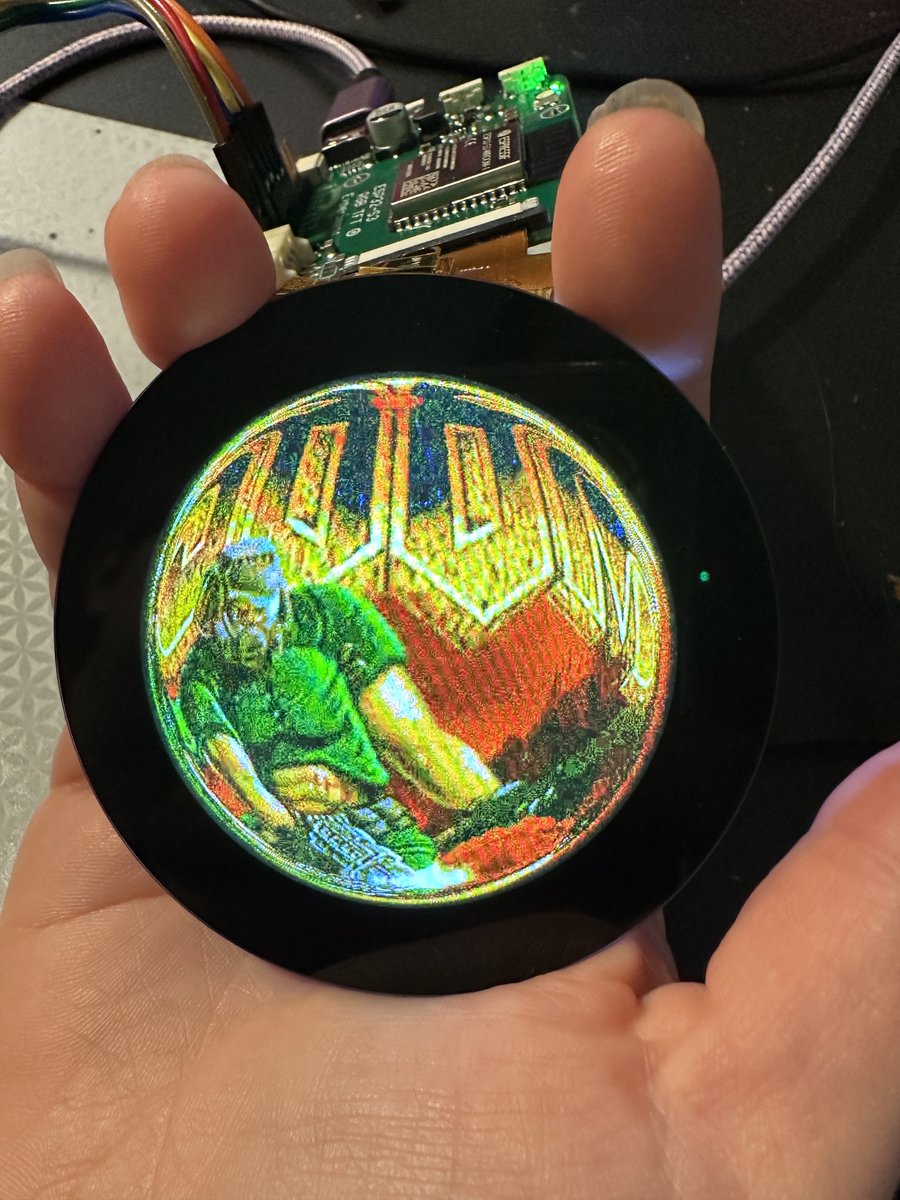 adafruit's tweet image. Would you play round DOOM? 🎮👾🔥

Space marine, Doomguy, are you willing to fight through hordes of undead humans and invading demons on a round display? Will post a video later!

#espressif #esp32 #espfriends #doom #runsdoom