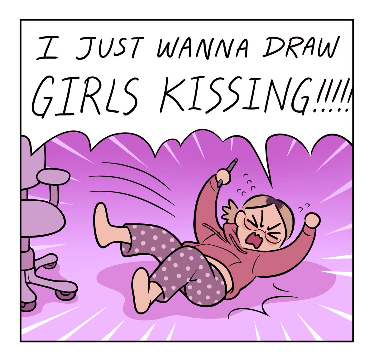 me working on my graphic novel