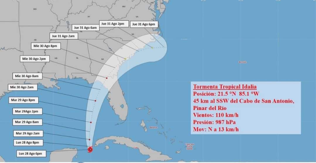 El <a href="/CubaCivil/">Defensa Civil Cuba</a> decretó la FASE DE ALARMA CICLÓNICA para las provincias #PinardelRío, #Artemisa y el Municipio Especial Isla de la Juventud, alerta a #LaHabana y #Mayabeque. Es vital mantener la disciplina y cumplir con las medidas establecidas. #Cuba