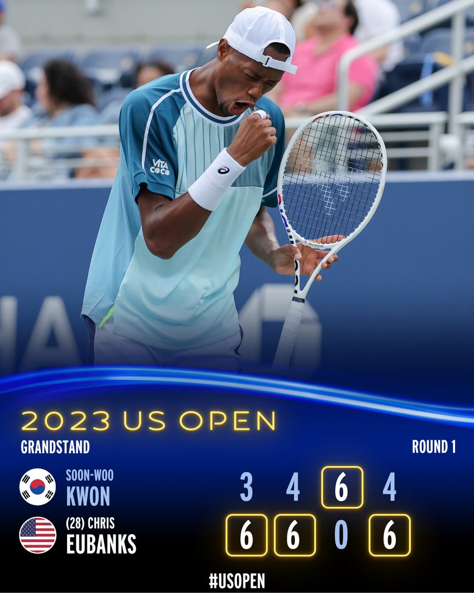 usopen's tweet image. Another big run incoming from Chris Eubanks?