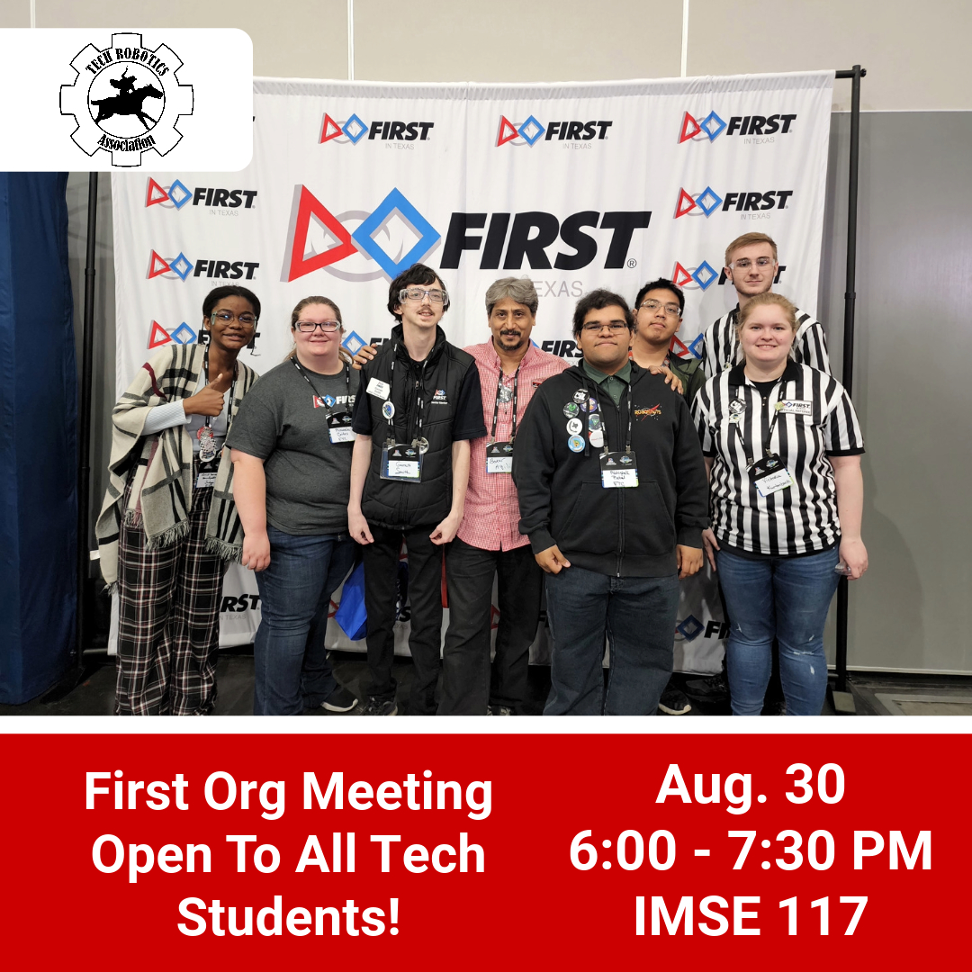 techroboticsorg's tweet image. Come join us for our first meeting of the semester! We will be talking about upcoming events and projects that members can be involved in! Open to all Tech students!
#techrobotics #firstrobotics #legorobotics #vexrobotics #stem