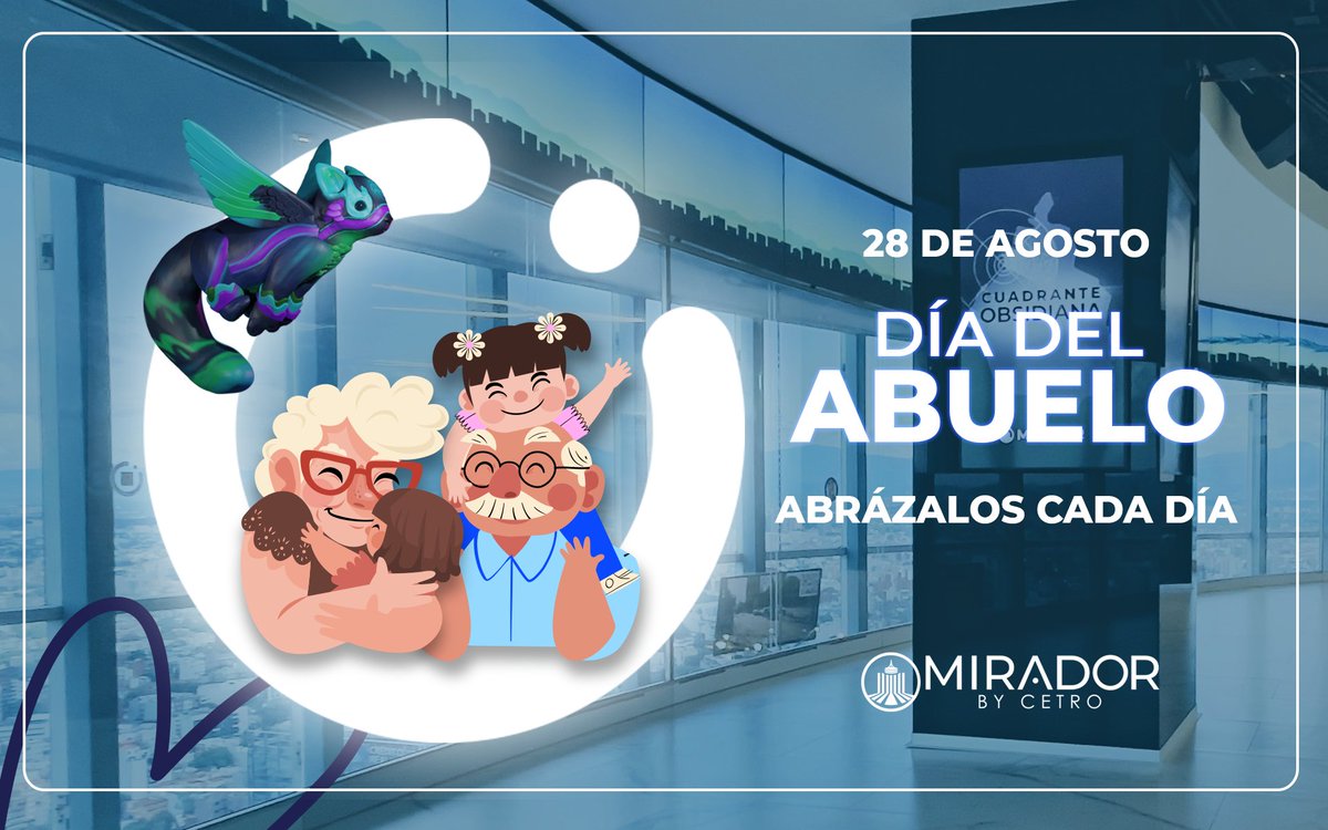 CetroMexico's tweet photo. ¡Feliz día a los abuelos y a las abuelas! 📷📷📷
Cuéntanos en los comentarios cuál es tu historia favorita que te contó tu abuelo/a.
Conozcan juntos Mirador by CETRO hoy, reserva ahora: https://t.co/lDr4YhqPvw
#Mirador #miradorlife #díadelabuelo #díadelaabuela https://t.co/wI756cGeXA