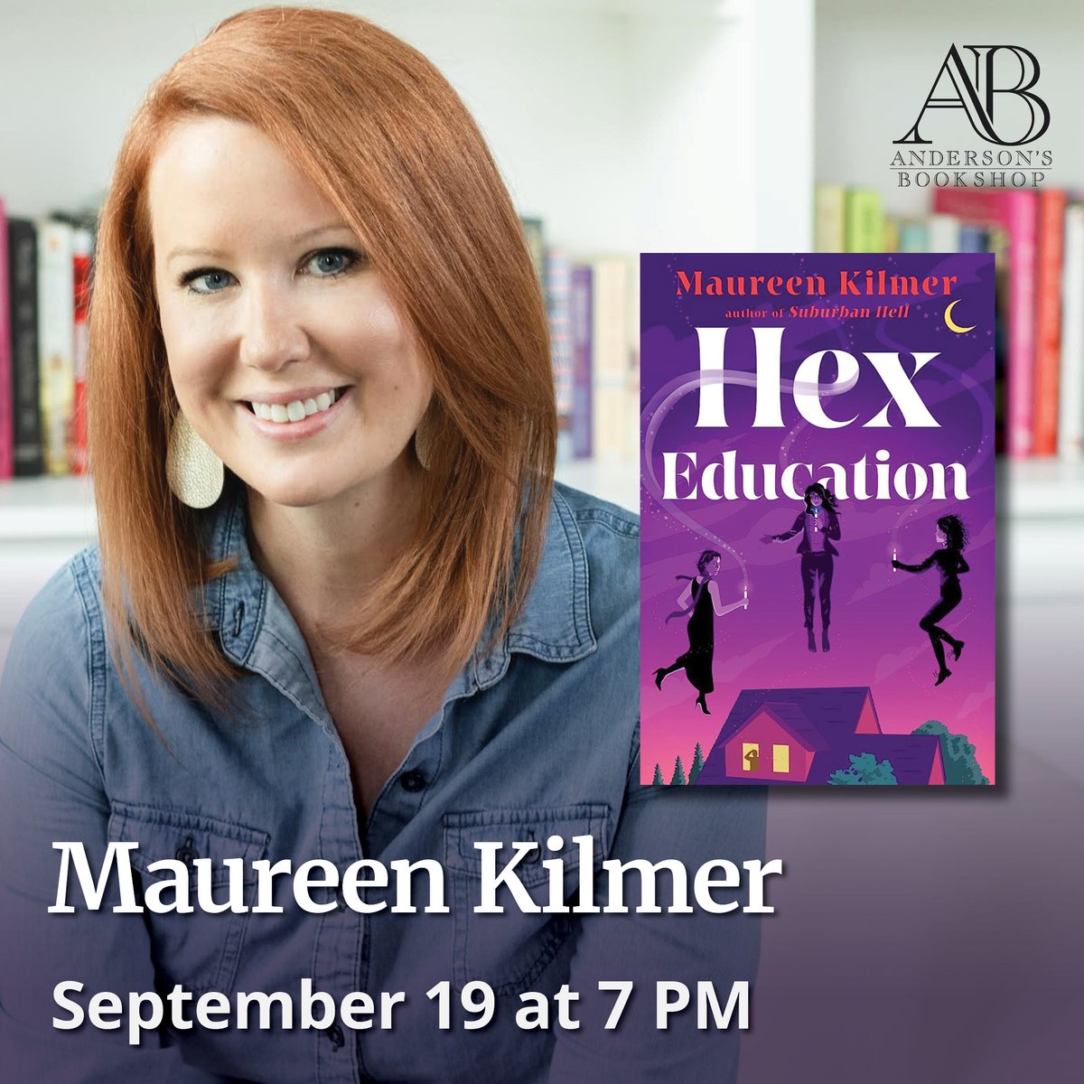 Anderson's Bookshops (@andersonsbkshp) on Twitter photo 9/16/23 Naperville | So excited to welcome back Maureen Kilmer <a href="/maureenkilmer/">Maureen Kilmer</a> with her magical new book Hex Education! Maureen will give a presentation, take audience Q&A and then have a signing/photo line. TICKETS HERE: HexEducationAndersons.eventcombo.com 9/16/23 Naperville | So excited to welcome back Maureen Kilmer <a href="/maureenkilmer/">Maureen Kilmer</a> with her magical new book Hex Education! Maureen will give a presentation, take audience Q&A and then have a signing/photo line. TICKETS HERE: HexEducationAndersons.eventcombo.com