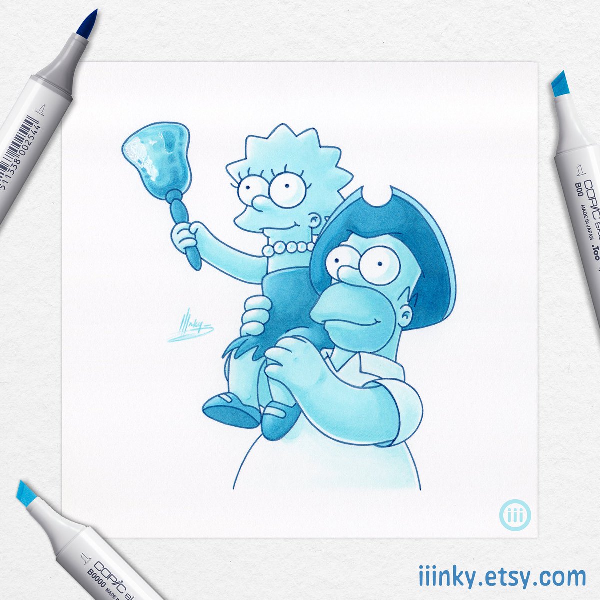 iiinky_'s tweet photo. Lisa the Iconoclast #simpsons #copic #markerart https://t.co/Y74oGkj7jg