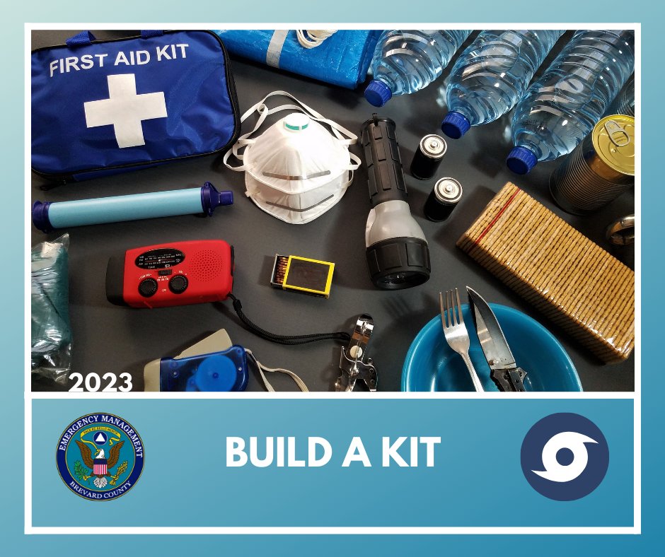 BrevardEOC's tweet photo. Reminder, disaster supplies are currently tax free until Sept. 8 as part of Florida's Disaster Sales Tax Holiday.

As we prepare for the impacts of #Idalia, we encourage residents to assemble your kit. If you have a kit, make sure you check it annually. https://t.co/L1Mc4k7AUP