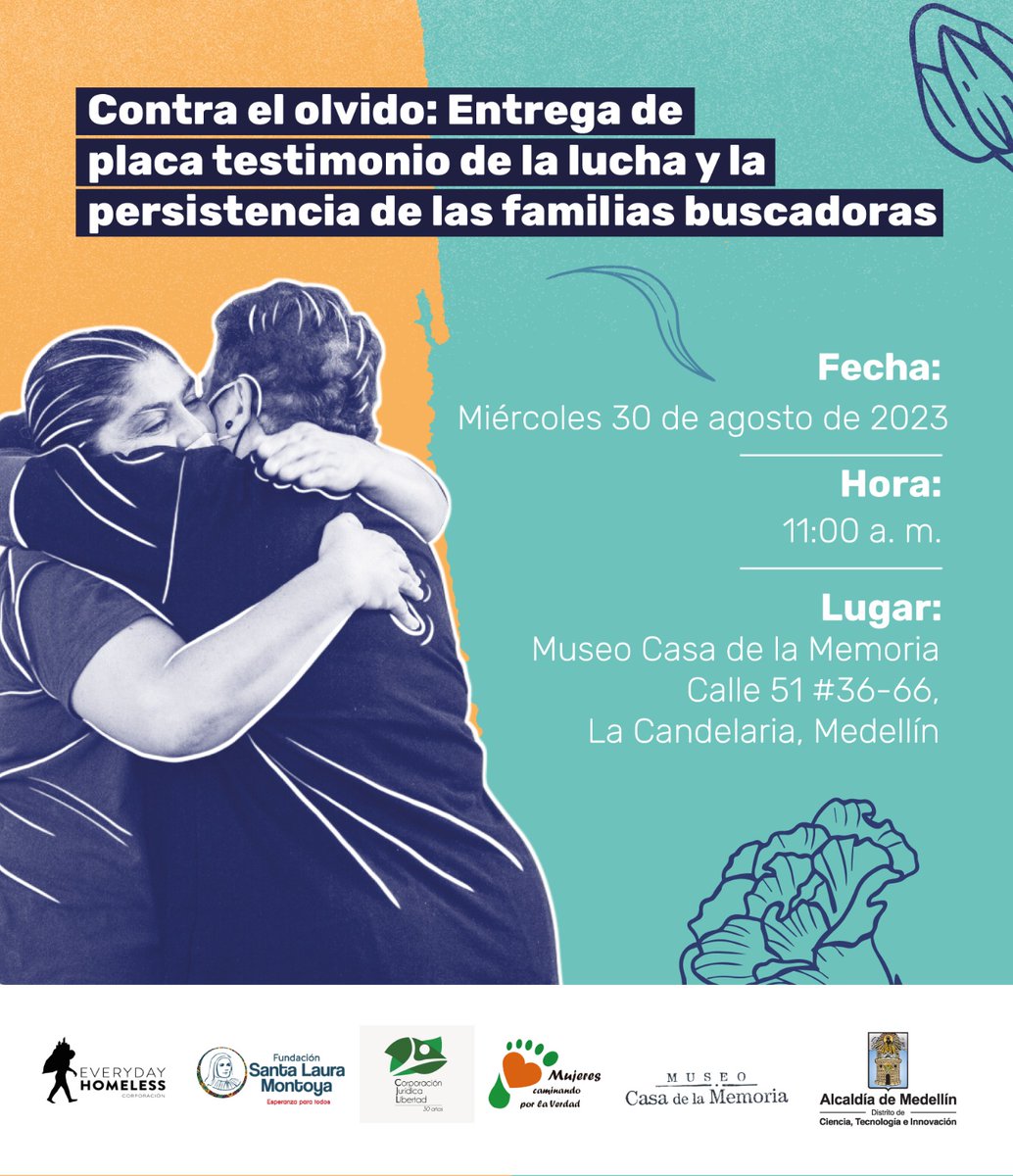 mesavictimasmed's tweet photo. Programese  por y para las víctimas del conflicto armado @AlcaldiadeMed @CasadelaMemoria @ConcejoMedellin @conpazmed @FranciaMarquezM @JEP_Colombia @MisionONUCol @personeriamed @UnidadVictimas @UBPDcolombia https://t.co/RMo0BRFA4K