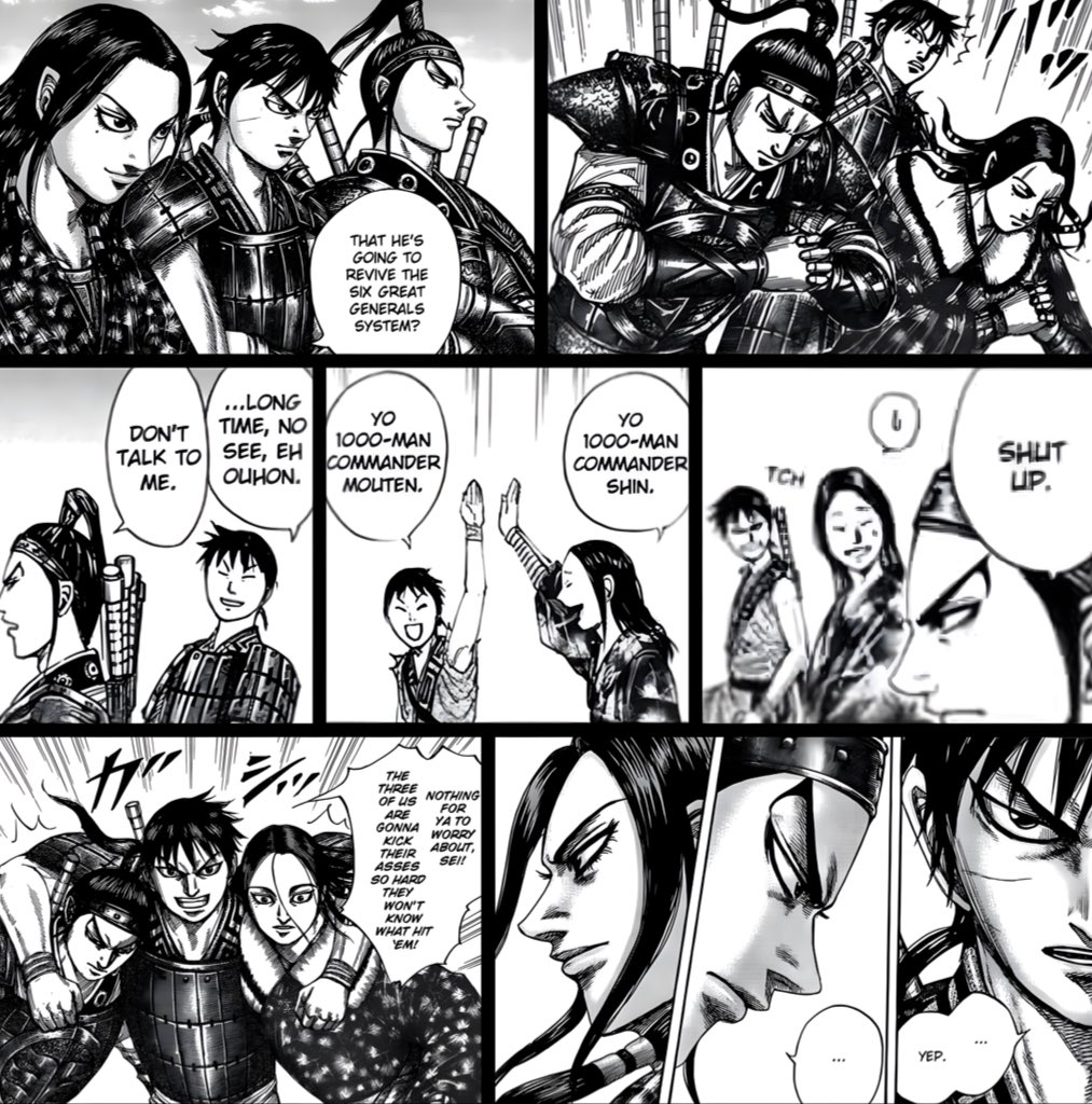 DaiIykingdom's tweet photo. Mou Ten | Ri Shin | Ou Hon ⚔️
[Manga : Kingdom] https://t.co/R22ZAtQjhb