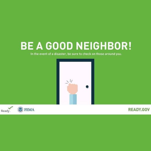 Do you have any neighbors who are elderly, on their own, or new to Florida? As you take steps to make sure your family and friends are safe if a Hurricane hits, invest a few extra minutes to check on your neighbors. Your knowledge, experience and awareness could save their lives.