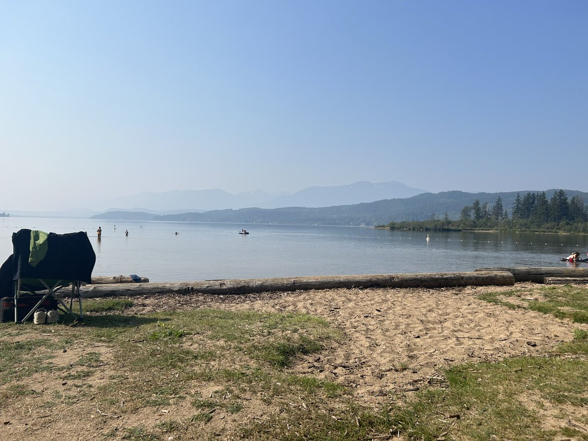 Lake day at Lakelse after two days of grinding amazing hikes. Worth it! #Terrace #summer2023